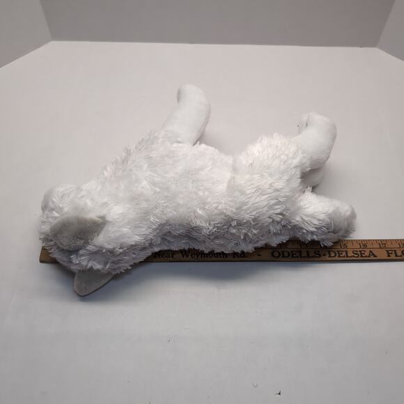 Wild Republic White Wolf Plush Arctic Yellow Eyes Standing Plush Stuffed Toy - Picture 8 of 8